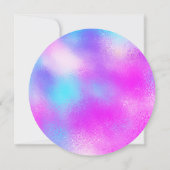 Paarse BOWLING BALL, bowling, Glow-verjaardagsfees Kaart (Achterkant)