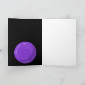 Paarse Bowling Ball Kinder leeftijd 6-16 verjaarda Kaart (Binnen)