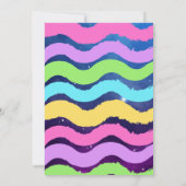 Paarse bowlinguitnodiging kaart (Achterkant)