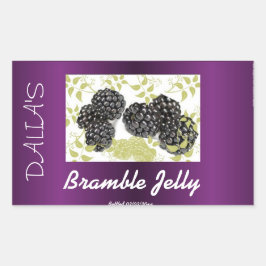 Paarse bramble jam label van BlackBerry