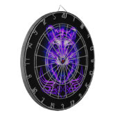 Paarse brandweertijger dartbord (Voorkant Links)