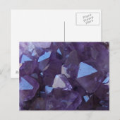 Paarse Braziliaanse Quartz Amethist Foto Briefkaart (Voorkant / Achterkant)