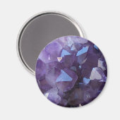Paarse Braziliaanse Quartz Amethist Foto Magneet (Voorkant / Achterkant)