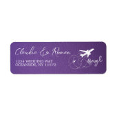 Paarse Brazilië Paspoort Etiket (Voorkant)