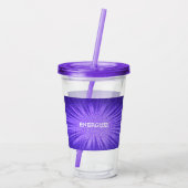Paarse breuk! acryl drinkbeker (Achterkant)