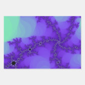 Paarse breukvellen Papierplaat opsluiten Inpakpapier Vel (Voorkant 2)