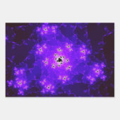 Paarse breukvellen Papierplaat opsluiten Inpakpapier Vel (Voorkant)