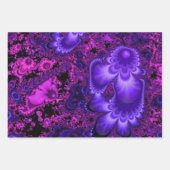 Paarse breukvellen Papierplaat opsluiten Inpakpapier Vel (Voorkant 3)