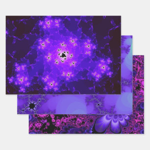 Paarse breukvellen Papierplaat opsluiten Inpakpapier Vel