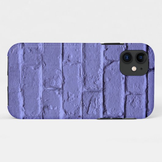 Paarse Brick Wall Case-Mate iPhone Case (Achterkant (horizontaal))