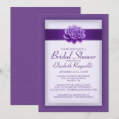 Paarse Bridal Shower-uitvindingen Kaart (Voorkant / Achterkant)