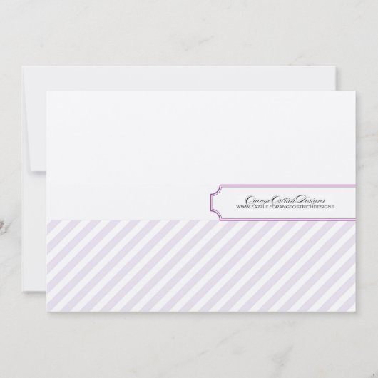 Paarse Bridal Shower-uitvindingen Kaart (Achterkant)