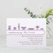 Paarse Bridal Shower-uitvindingen Kaart (Staand voorkant)