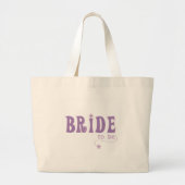 Paarse bride grote tote bag (Voorkant)