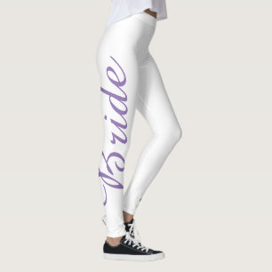 Paarse BRIDE-Leggings van de Cake Bridal Leggings