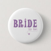 Paarse bride ronde button 5,7 cm (Voorkant)