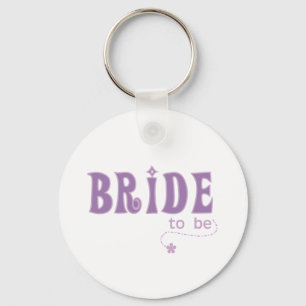 Paarse bride sleutelhanger