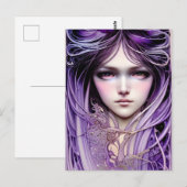 Paarse Briefkaart (Voorkant / Achterkant)