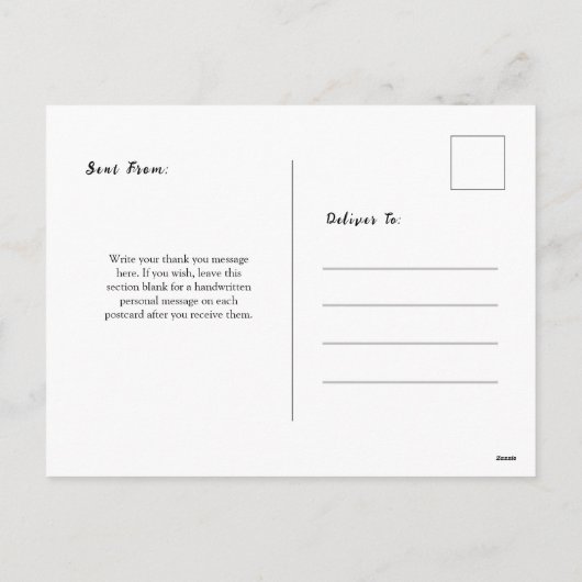 Paarse Briefkaarten, Rozen silhouet stijl Feestdagenkaart (Achterkant)