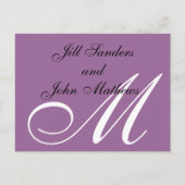 Paarse Briefkaarten voor het opslaan van de datuma (Voorkant)