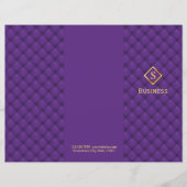 Paarse brochures met driekwart gouddiamant-monogra (Voorkant)