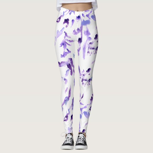 Paarse broek  leggings (Voorkant)