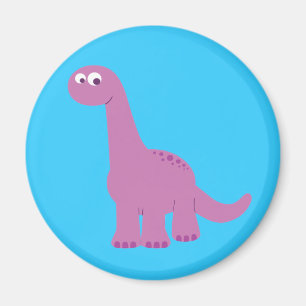 Paarse Brontosaurus Dinosaur Magneet