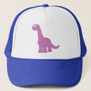Paarse Brontosaurus Dinosaur Trucker Pet