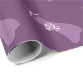 Paarse bruidsmeisje jurk inpakpapier (Rol Hoek)