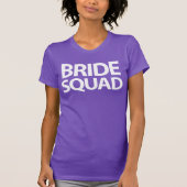 Paarse Bruidsmeisje T-Shirts voor Bachelorette Fee (Voorkant)