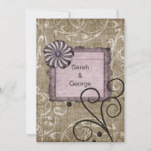 paarse bruiloft Bedankt (Voorkant)