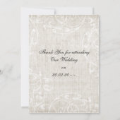 paarse bruiloft Bedankt (Achterkant)