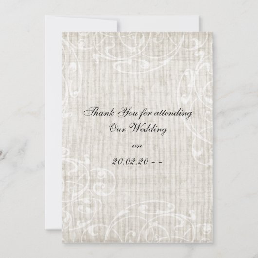 paarse bruiloft Bedankt (Achterkant)