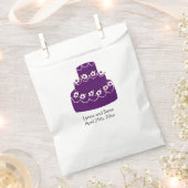 Paarse bruiloft bedankzakje (Geknipt)