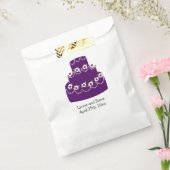 Paarse bruiloft bedankzakje (Gezegeld)