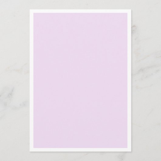 Paarse bruiloft. Eenvoudige lavendelminimalist Menu (Achterkant)