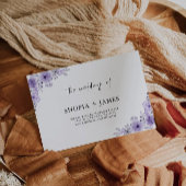 Paarse bruiloft envelop adres Sjabloon