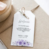 Paarse bruiloft gunst Label Sjabloon, Cadeaulabel