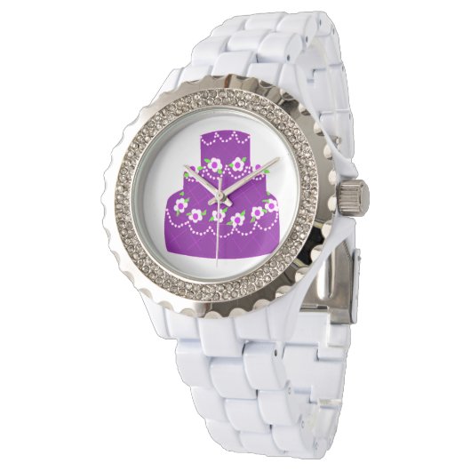 Paarse bruiloft horloge (Gekanteld)