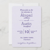 Paarse bruiloft kaart (Voorkant)