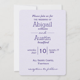 Paarse bruiloft kaart