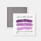 Paarse bruiloft magneet (Voorkant / Achterkant)