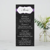 paarse bruiloft menu (Staand voorkant)