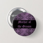 Paarse bruiloft Moeder van de bruidegom Ronde Button 5,7 Cm (Voorkant /achterkant)