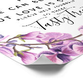 paarse bruiloft Popcorn-trouwbord Poster (Hoek)