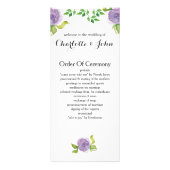 paarse bruiloft reclamekaart (Voorkant)