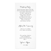 paarse bruiloft reclamekaart (Achterkant)