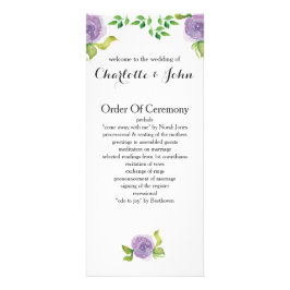 paarse bruiloft reclamekaart