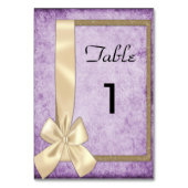 Paarse bruiloft rustiek kaart (Voorkant)