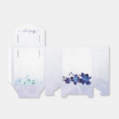 Paarse bruiloft voor cadeaudoos bedankdoosjes (Uitgevouwen)